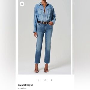 Citizens of Humanity Caia Straight in Lawless 25, like-new